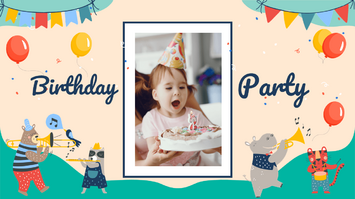 Happy Birthday Card Free Google Slides PowerPoint Template