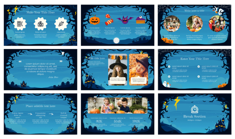 Happy Halloween Greetings Google Slides PowerPoint Template