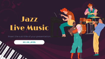 Jazz Live Music Free Google Slides Template PowerPoint Theme
