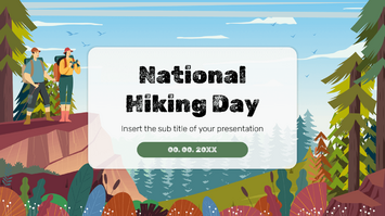 National Hiking Day Free Google Slides and PowerPoint Template