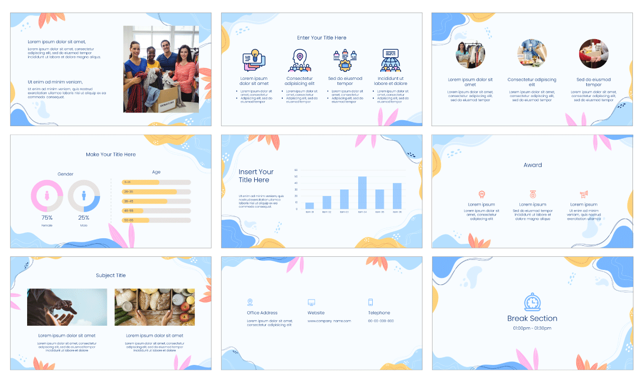 Social Enterprise PowerPoint Template Theme Free Download