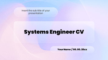 Systems Engineer CV Free Google Slides PowerPoint Template