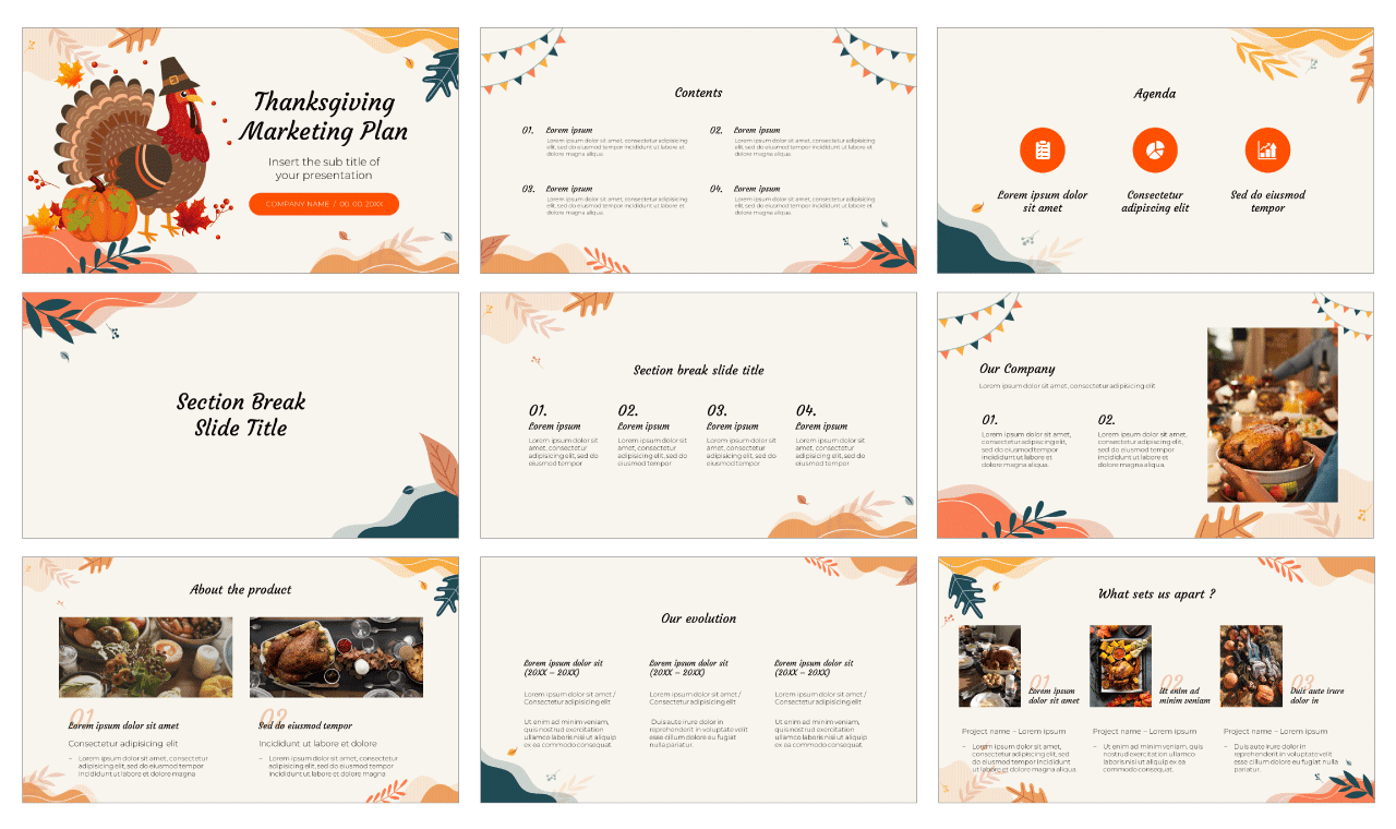 Thanksgiving Marketing Campaign Free Google Slides Theme