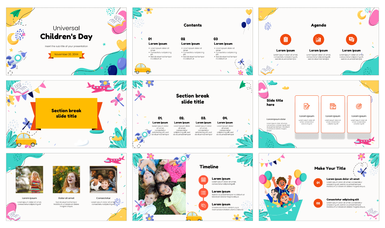 Universal Children's Day Free Google Slides Template Theme