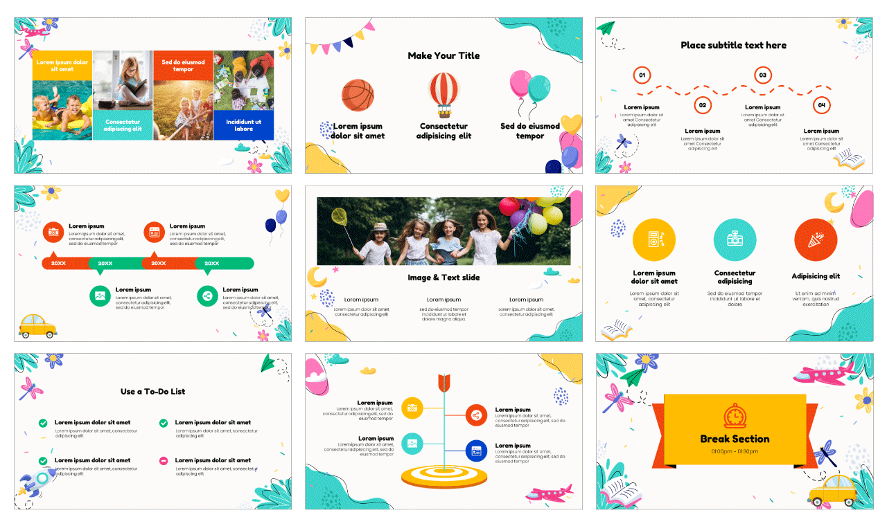 Universal Children's Day PowerPoint Template Free Download