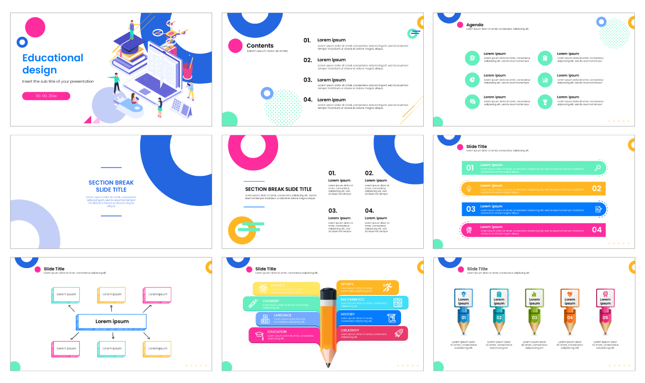 Useful design for Education Free Google Slides Template