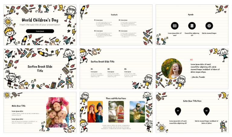 World Children's Day Free Google Slides and PowerPoint Template