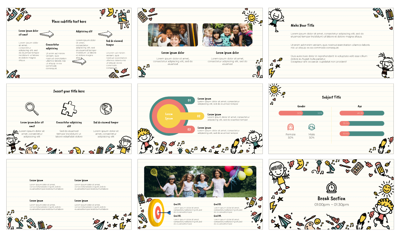 World Children's Day PowerPoint Template Free Download