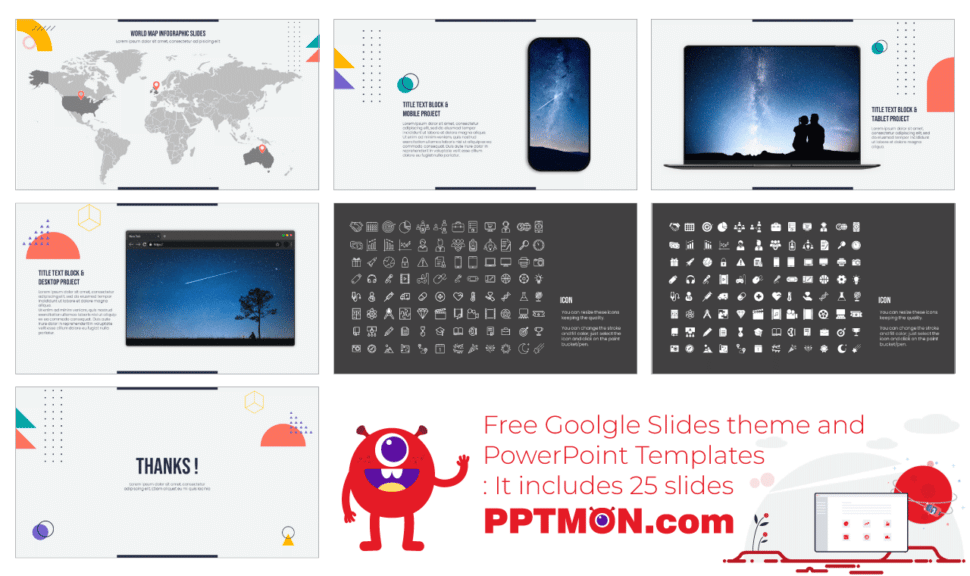 Abstract Design Newsletter Google Slides PowerPoint Template