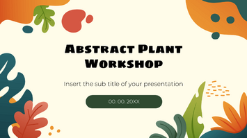 Abstract Plant Workshop Free Google Slides PowerPoint Template