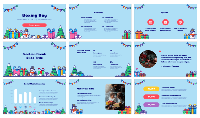 Boxing Day Free Google Slides Theme And PowerPoint Template