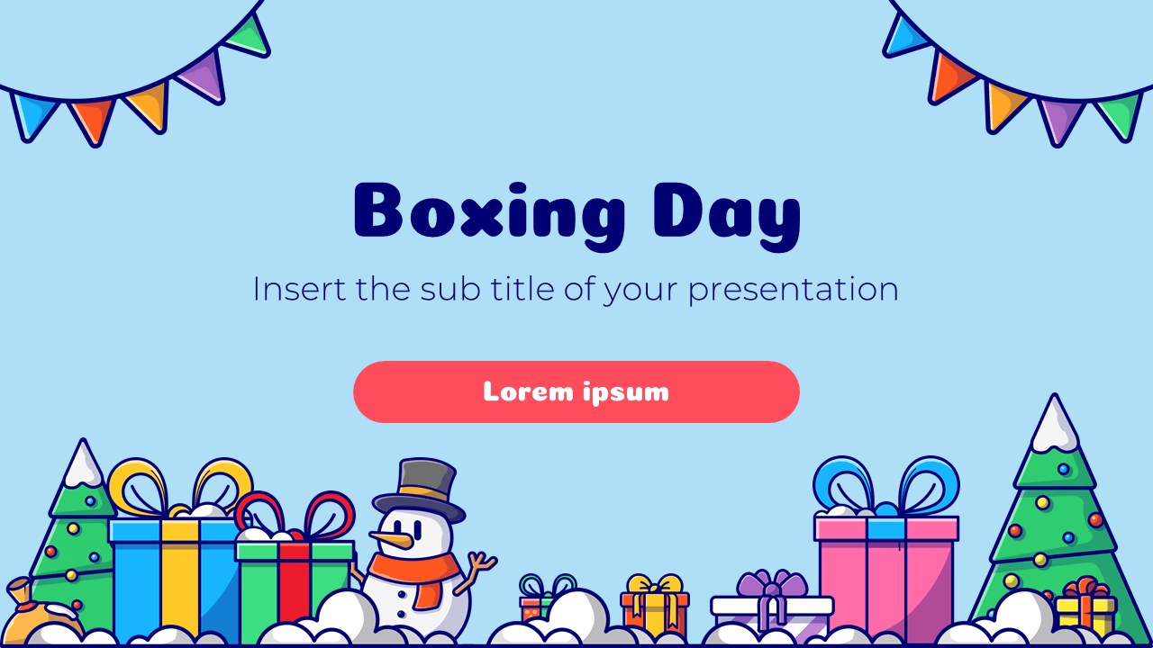 Boxing Day Free Google Slides Theme And PowerPoint Template