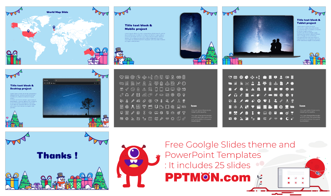 Boxing Day Presentation Background Design