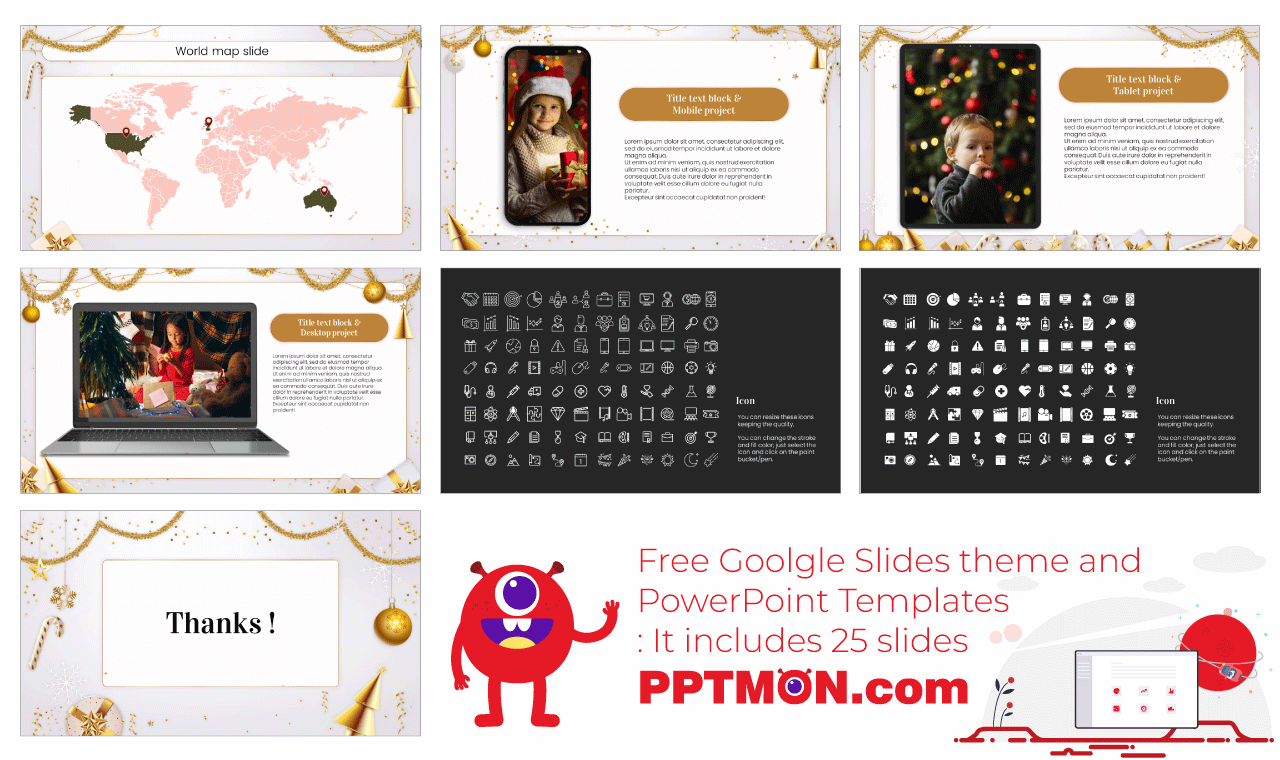 Christmas Gift Presentation Background Design