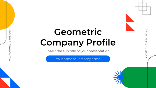 Geometric Company Profile Google Slides PowerPoint Template