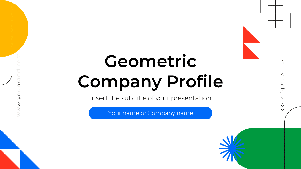 Geometric Company Profile Google Slides PowerPoint Template