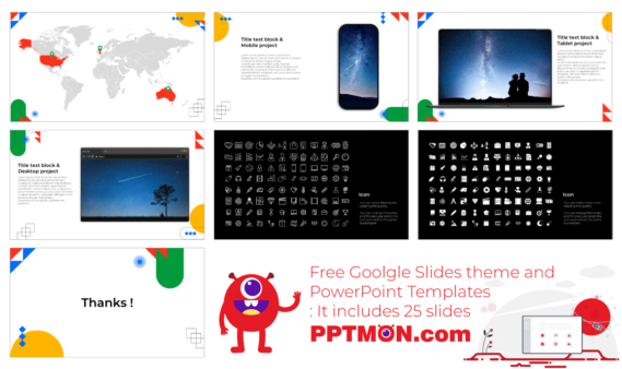 Geometric Company Profile Google Slides PowerPoint Template