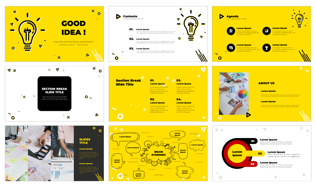 Good IDEA Free Google Slides Template PowerPoint Theme