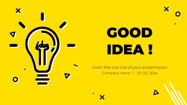 Good IDEA Free Google Slides Template and PowerPoint Theme