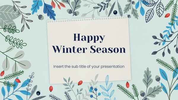 Happy Winter Season Free Google Slides PowerPoint Template