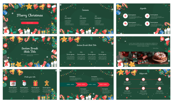 Merry Christmas Free Google Slides Theme PowerPoint Template