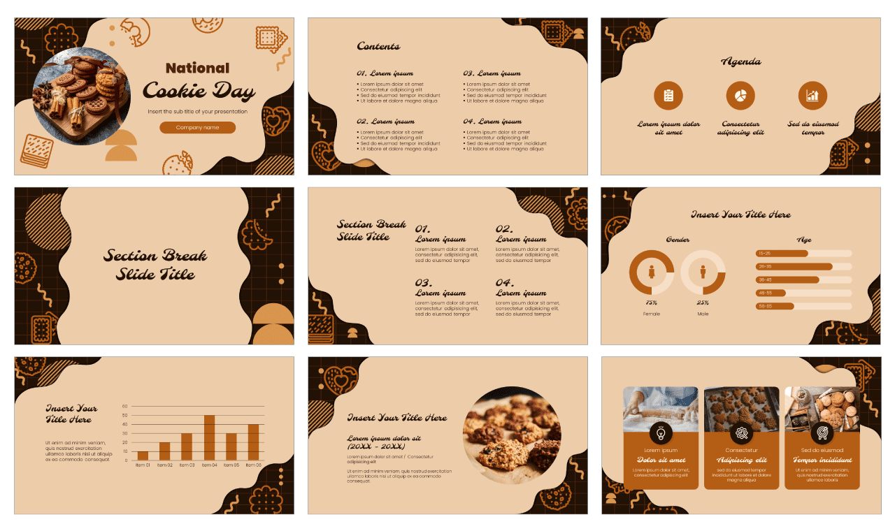 National Cookie Day Free Google Slides Template