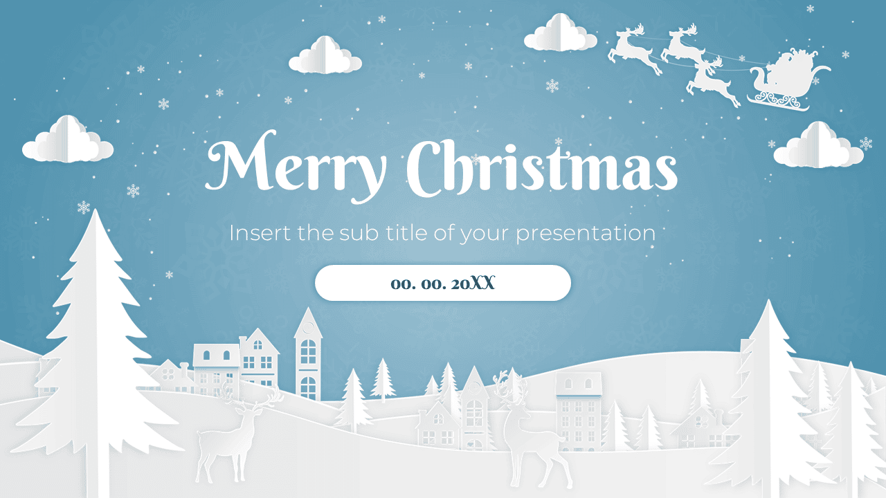 powerpoint christmas card template