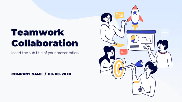 Teamwork Collaboration Free Google Slides PowerPoint Template