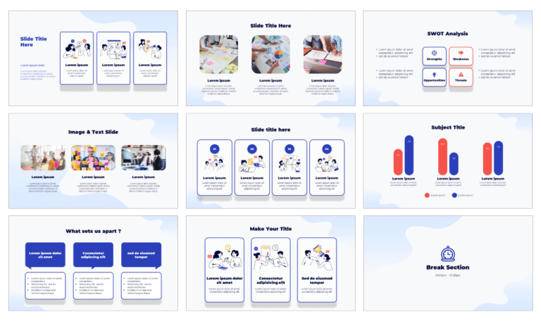 Teamwork Collaboration Free Google Slides PowerPoint Template