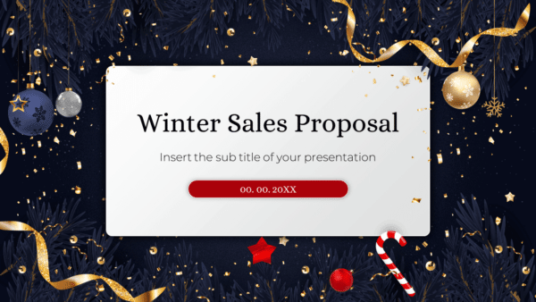 Winter Sales Proposal Free Google Slides PowerPoint Template