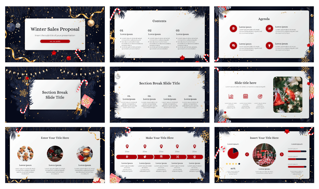 Winter Sales Proposal Free Google Slides Template Theme