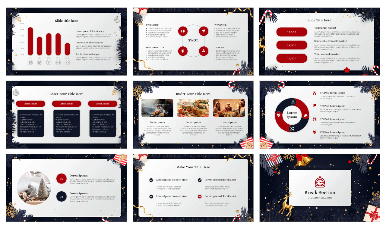 Winter Sales Proposal PowerPoint Template Theme Free Download