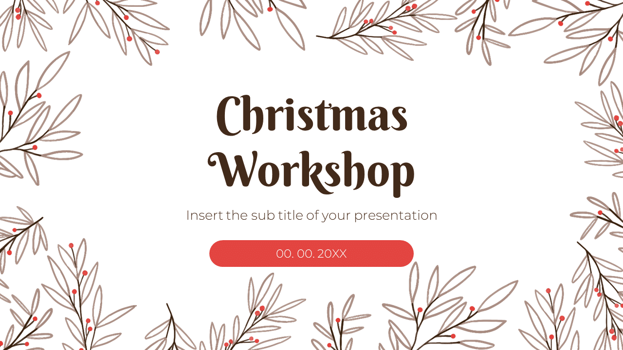 Christmas Workshop Free Google Slides PowerPoint Template