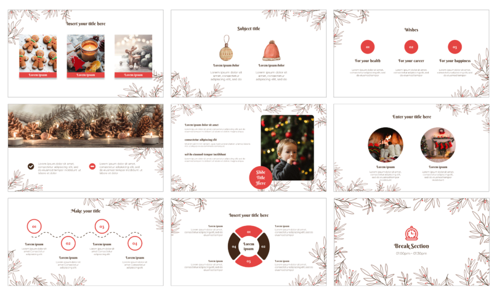 Christmas Workshop Free Google Slides PowerPoint Template