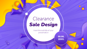 Clearance Sale Design Free Google Slides PowerPoint Template