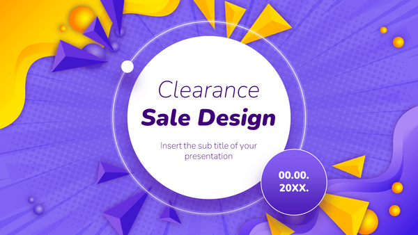 Clearance Sale Design Free Google Slides PowerPoint Template