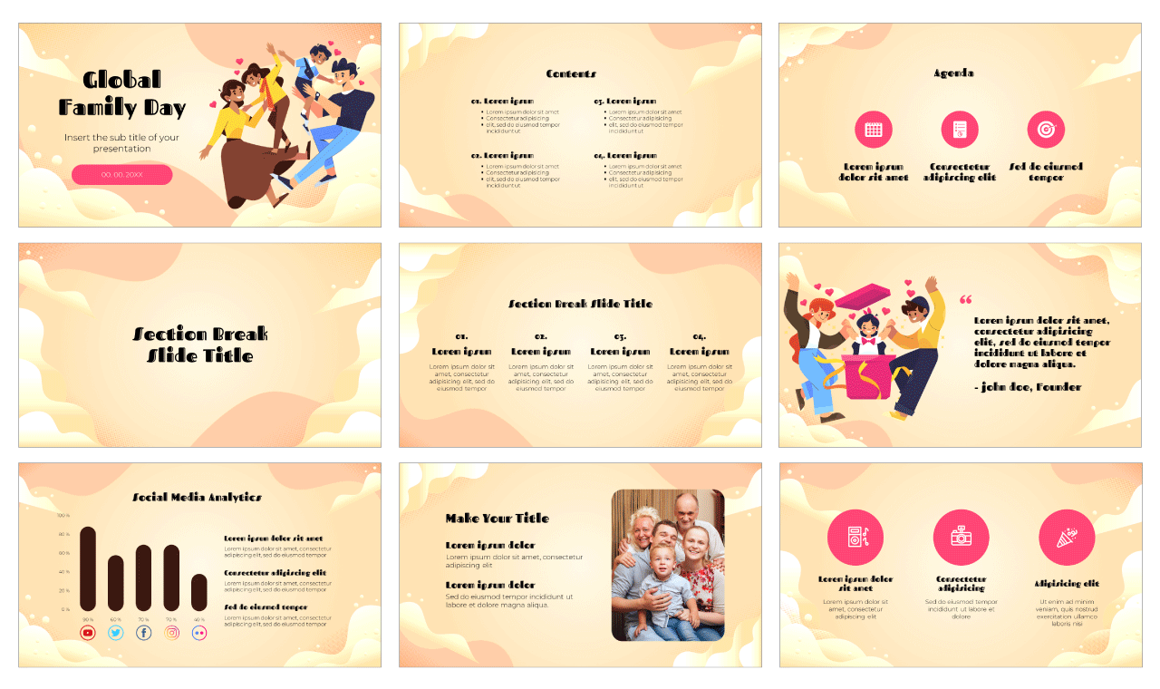 Global Family Day Free Google Slides Theme Template