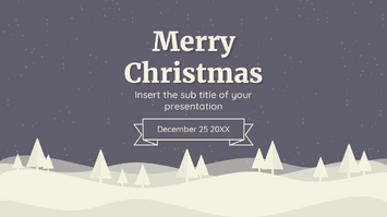 Merry Christmas Greetings Google Slides PowerPoint Template