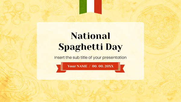 National Spaghetti Day Free Google Slides PowerPoint Templates