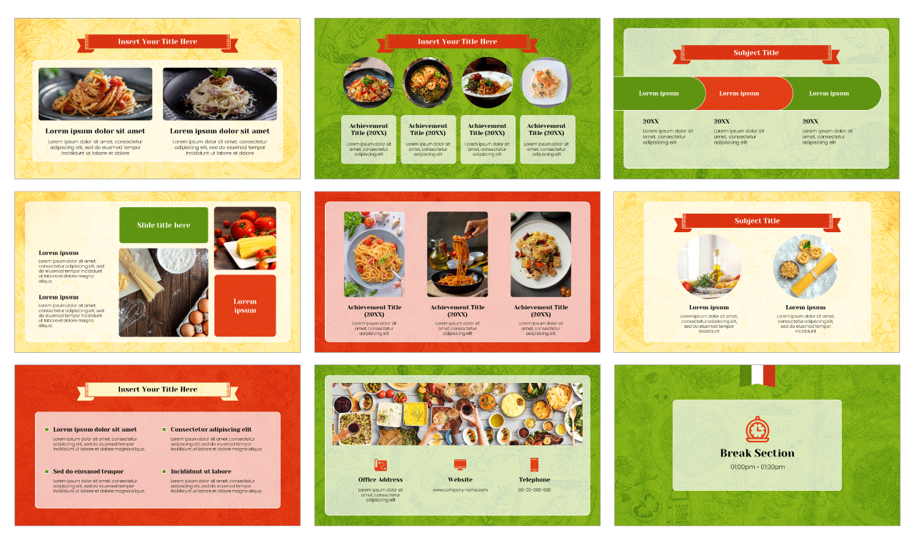 National Spaghetti Day PowerPoint PPT Templates Free Download