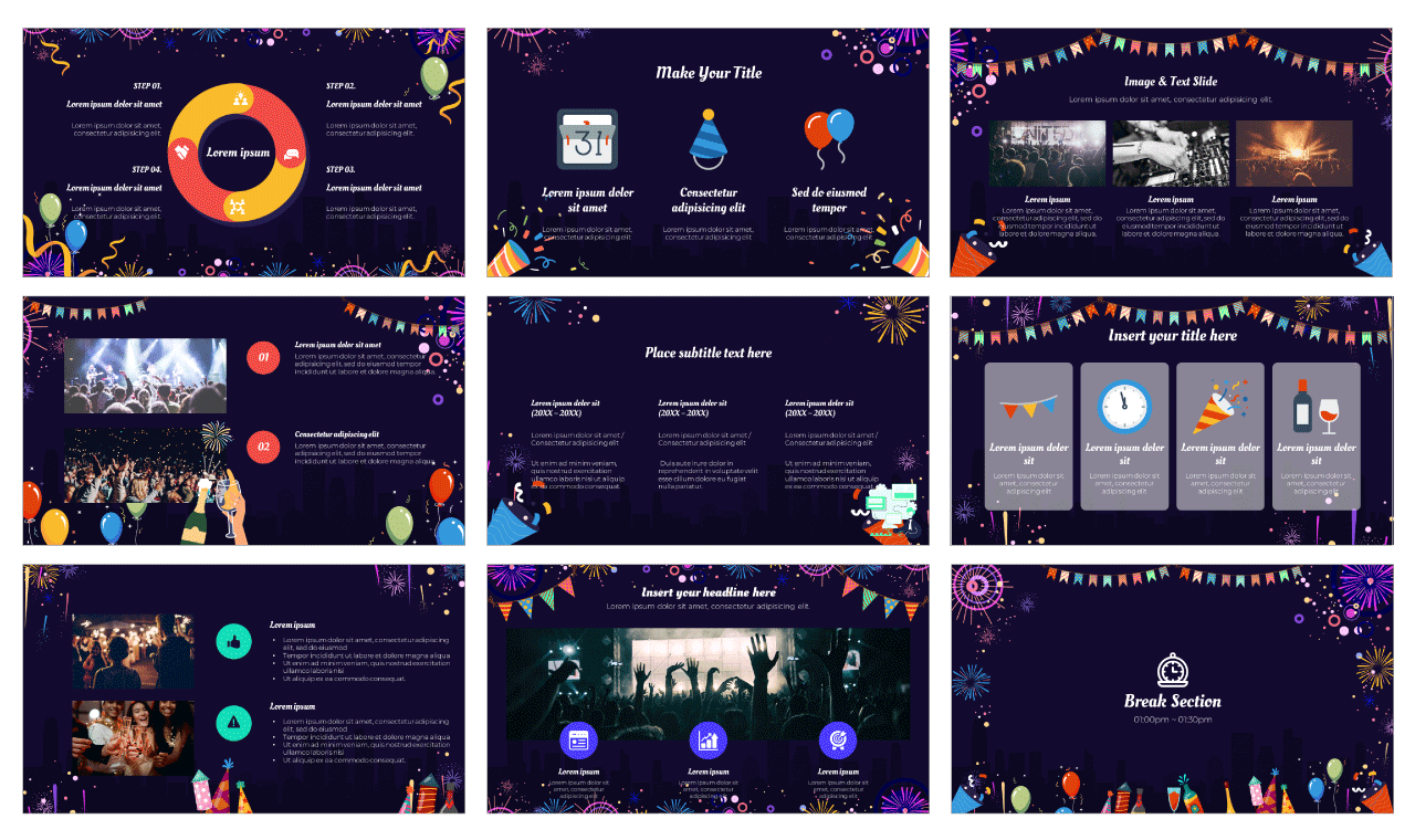 New Year Eve Party Free Google Slides Theme Template