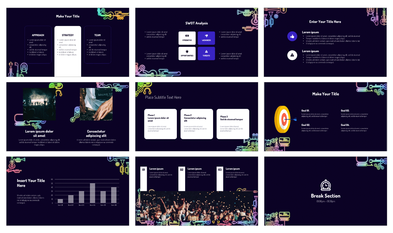 Pop Music Chart Free Google Slides Theme PowerPoint Template