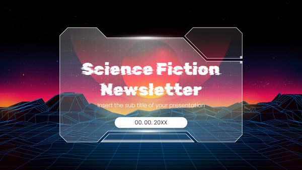 Science Fiction Newsletter Google Slides PowerPoint Template