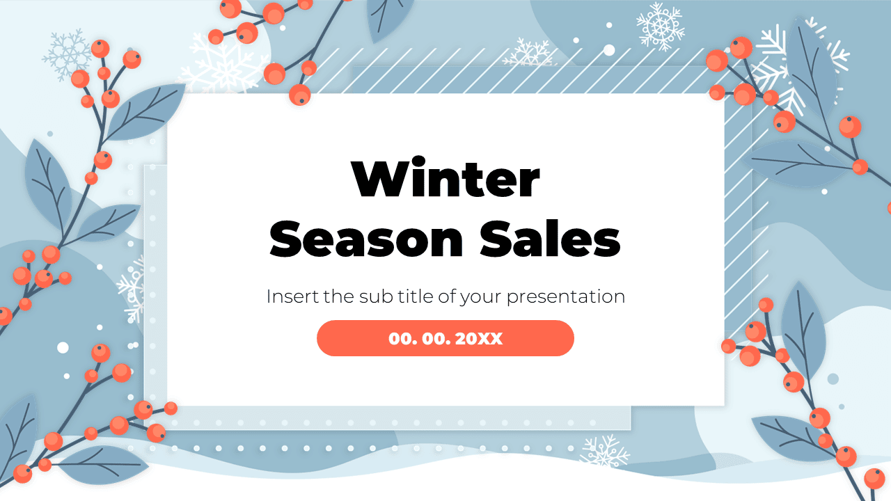 Winter Season Sales Free Google Slides PowerPoint Template