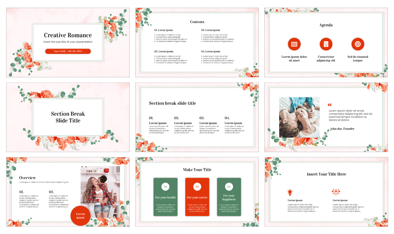 Creative Romance Google Slides Themes PowerPoint Templates