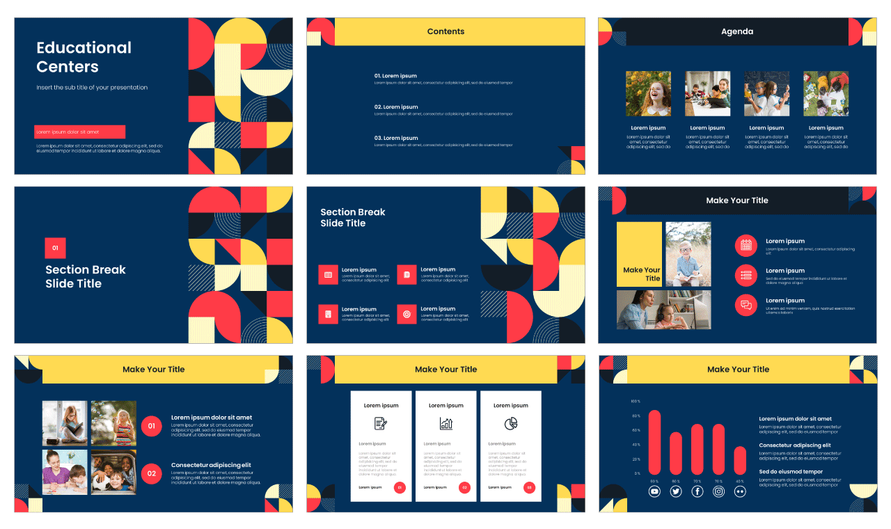 Educational Centers Free Google Slides PowerPoint Template