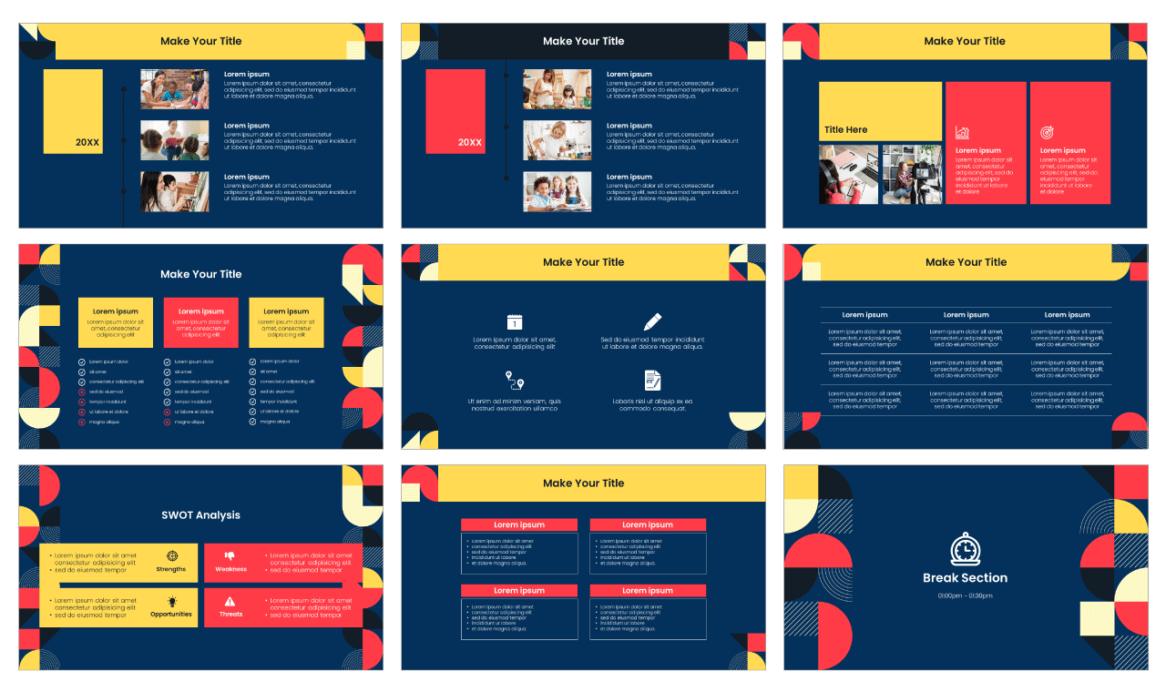 Educational Centers Google Slides PowerPoint Template Free Download