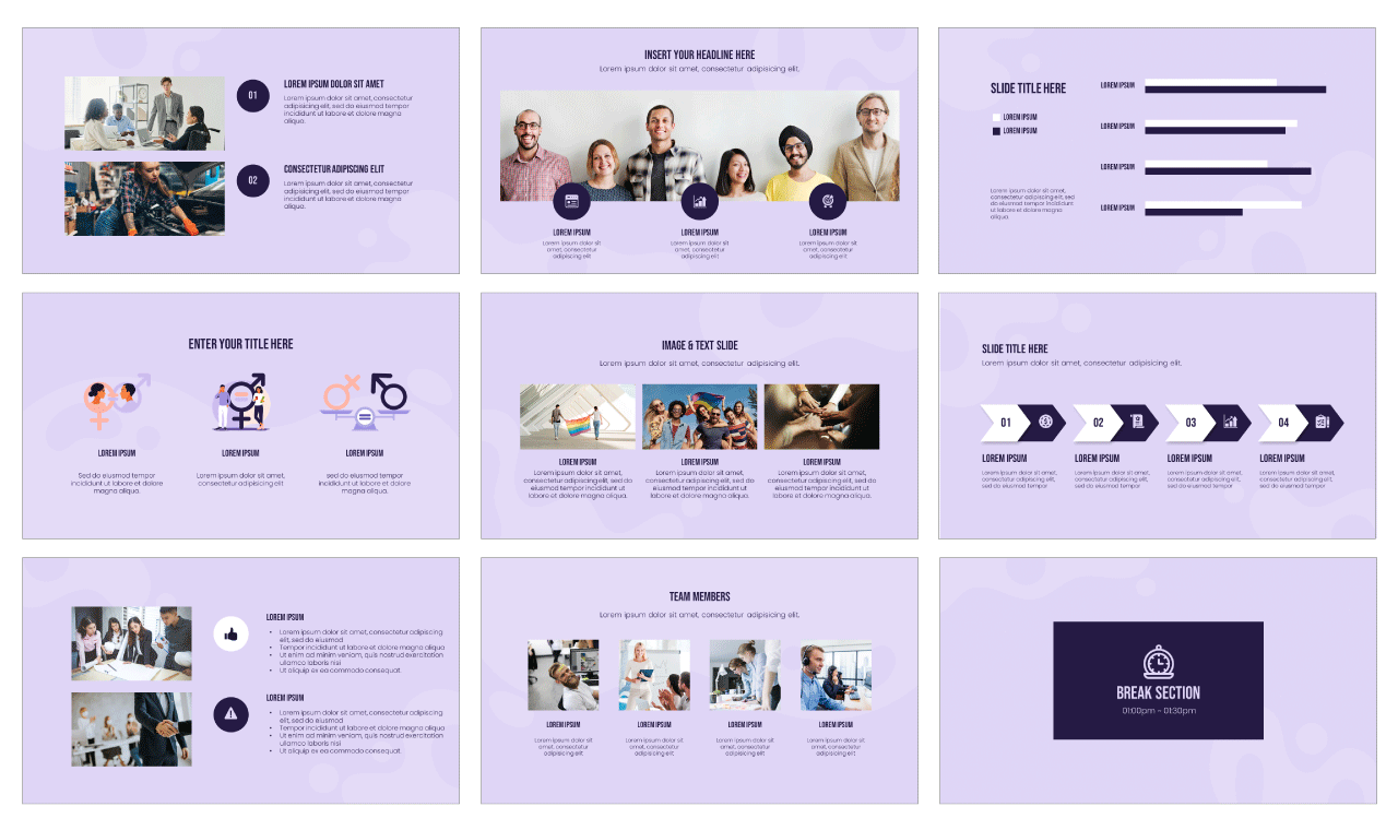 Gender Equality Google Slides PowerPoint Template Free Download