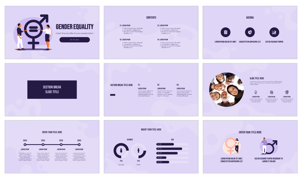 Gender Equality Google Slides Theme PowerPoint Template