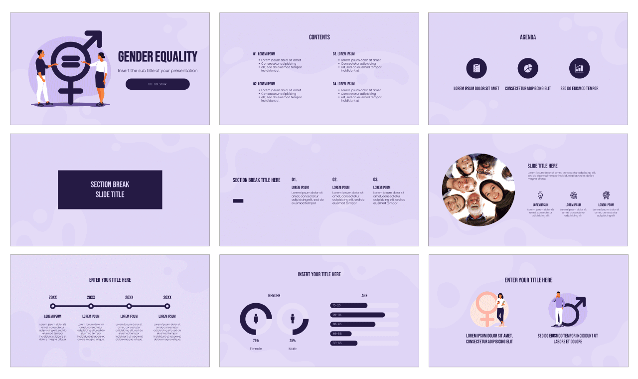 Gender Equality Free Google Slides Theme PowerPoint Template